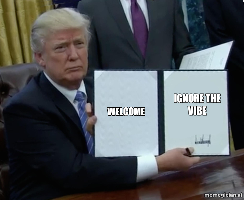 Trump welcomes Xi with red carpet meme: WELCOME — IGNORE THE VIBE