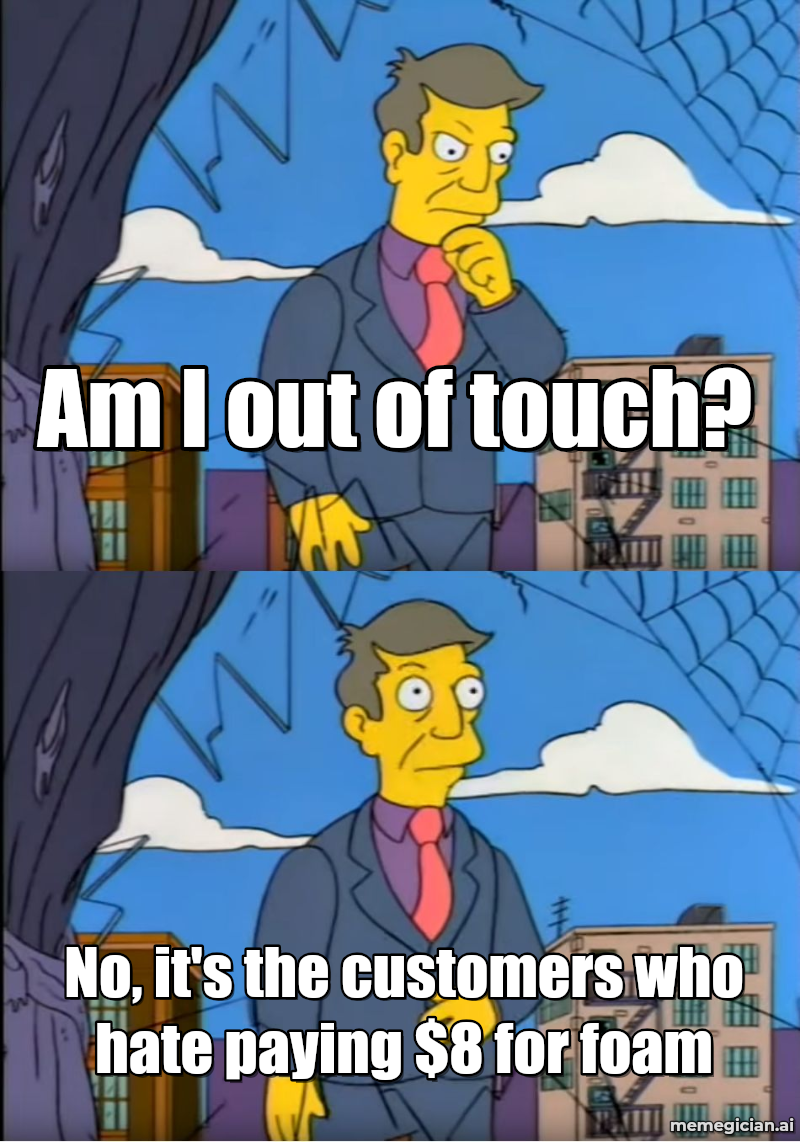 Starbucks store closures meme: Am I out of touch? — No, it's the customers who hate paying $8 for foam