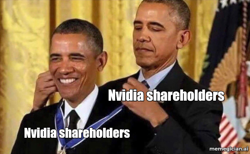 Nvidia’s $150B buyback meme: Nvidia shareholders — Nvidia shareholders
