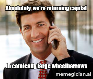 Nvidia’s $150B buyback meme: Absolutely, we're returning capital — in comically large wheelbarrows