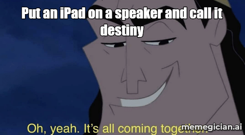 Apple’s HomePad rumor meme: Put an iPad on a speaker and call it destiny