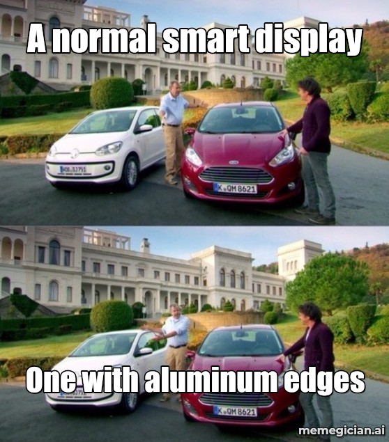 Apple’s HomePad rumor meme: A normal smart display — One with aluminum edges