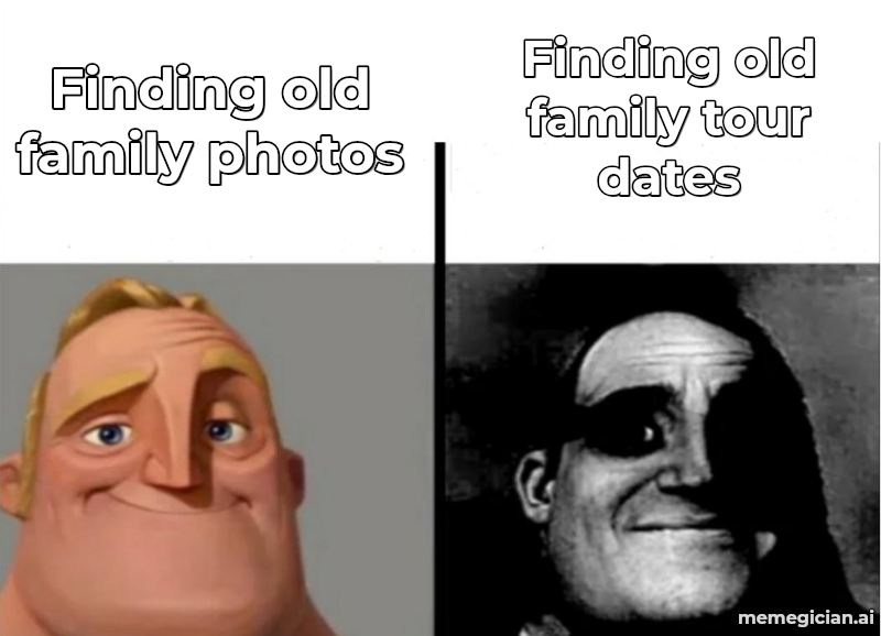 Michael McDonald paternity reveal meme: Finding old family photos — Finding old family tour dates